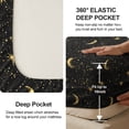 thumbnail image 5 of Flymme Queen Size Sheet Set,4 Piece Dreamy Moon & Star Bed Sheets Set for Man Women,Soft Microfiber Deep Pocket Bed Sheets for All Season, 5 of 8