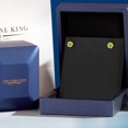thumbnail image 5 of Gem Stone King 2.00 Ct Round 6mm Canary Mystic Topaz 14K Yellow Gold Stud Earrings for Women Men, 5 of 6