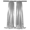 thumbnail image 1 of LA Linen Pack 2 Telón de fondo de satén de novia, 58 por 96 pulgadas, plateado LA Linen BDbridal58x96_2Pk_SilverB41, 1 of 1