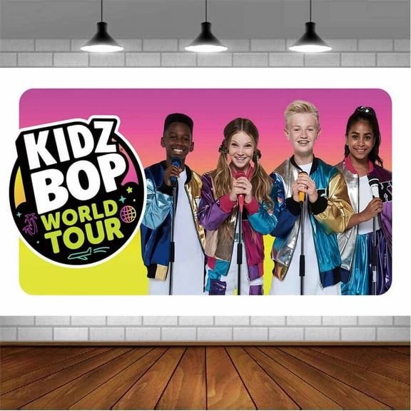 Kidz Bop Backdrop Banner Party Supplies Poster Movie Theme Background for Photography Birthday Decorations