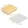 thumbnail image 2 of Silicone Butter Mold Tray with Lids,Bexikou 2 Pack Non-Stick Silicone Ice Tray,Rectangle Silicone Molds for Soup, Butter, Baking,Easy Release, 2 of 7