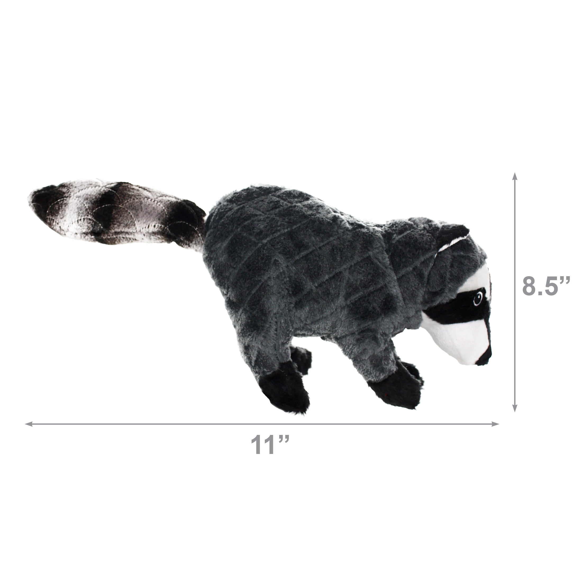 Mighty Nature Raccoon Durable Plush Squeaky Dog Toy