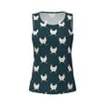 thumbnail image 3 of Picia Funny Chicken Pattern Women's Workout Tank Top,Breathable Activewear,Slim Fit Athletic Top,Versatile Workout Moisture-wicking top-Large, 3 of 9