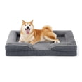 thumbnail image 1 of Cama ortopédica para perros, hecha para 4 mascotas, para perros grandes, con funda extraíble, 1 of 9