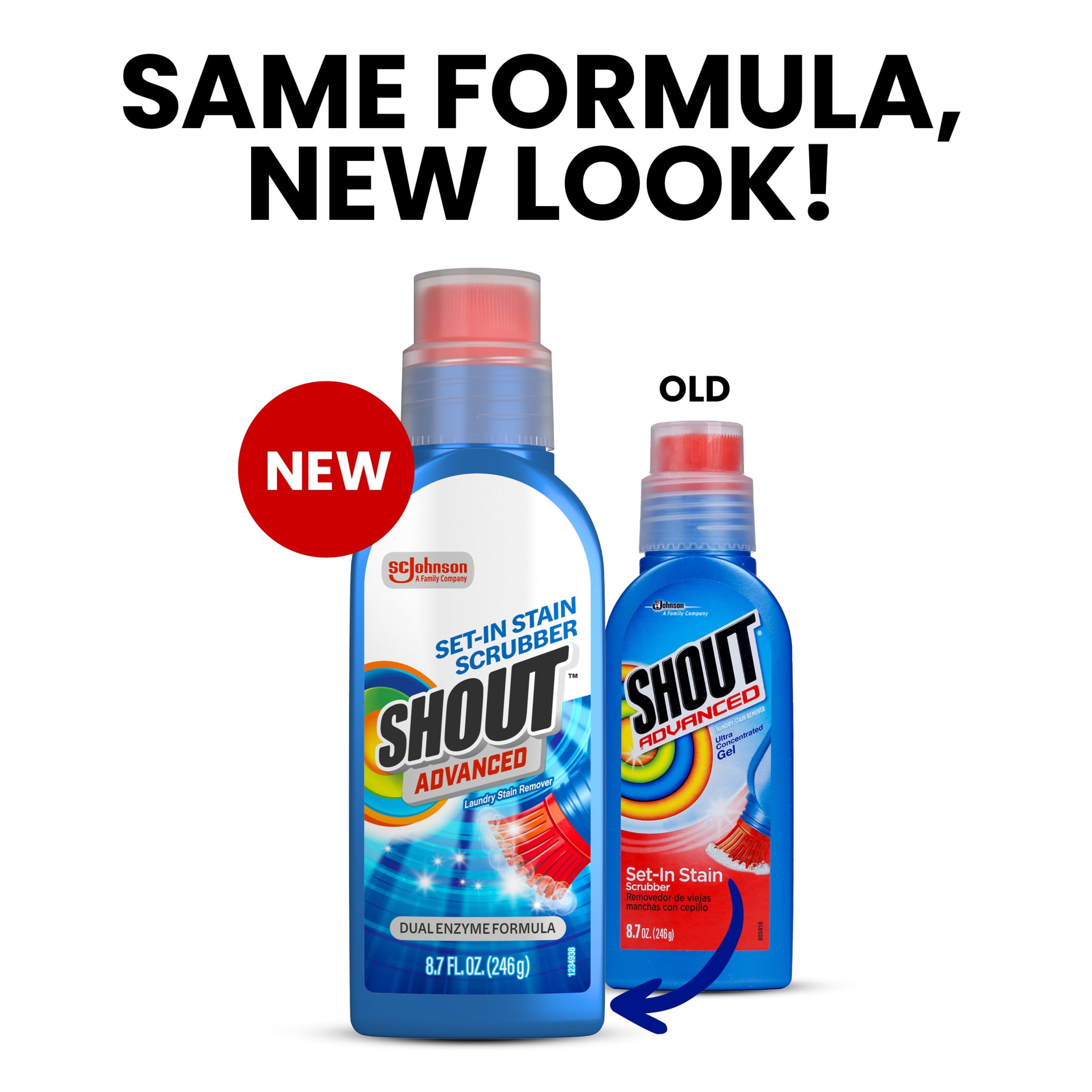 Shout Advanced&nbsp;Laundry Stain Remover,Ultra Concentrated Gel Brush, 8.7 Ounce