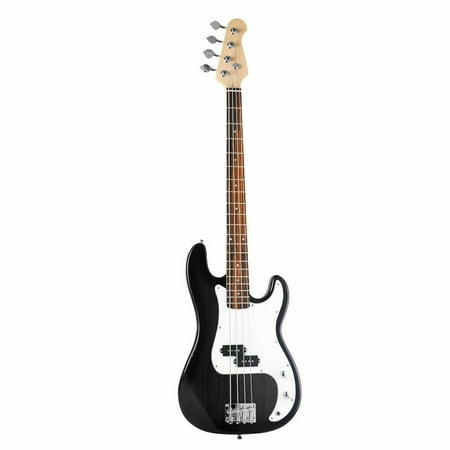 Costway Black Full Size 4 String Electric Bass Guitar with Strap Guitar Bag Amp (Best Bass Amp Ever)