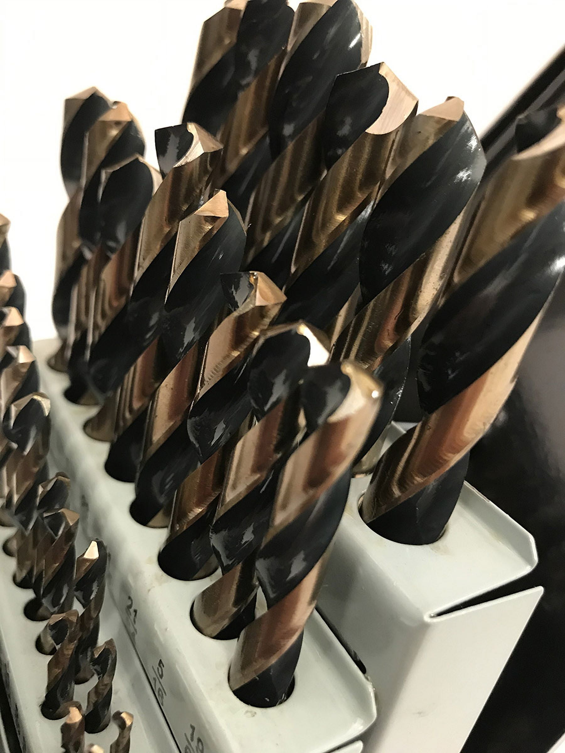 Fairmount Tools 29 Piece High Speed Steel Drill Bit Set HRC62-63 Steel Bronze Black