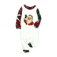 thumbnail image 2 of REORIAFEE Christmas Pjs for Family 1 Piece Baby Loungewear Long Sleeve Jumpsuit Plaid Soft Pajama Lightweight Sleepwear Red 3-24 Months, 2 of 6