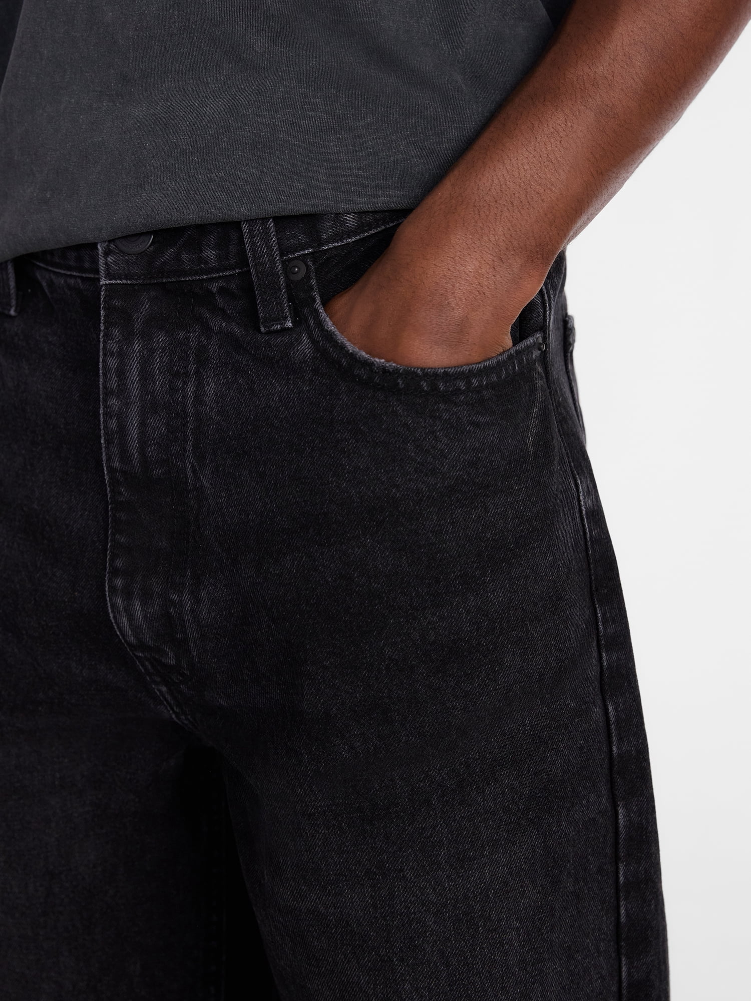 No Boundaries Distressed Baggy Jeans, Men's 28x32-42x32