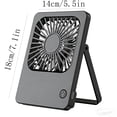 thumbnail image 3 of EGNMCR 2026 Desktop Small Fan Transparent Large Wind Silent Portable Digital Display Hanging USB Mini Desktop Fan Mini desktop fan, 3 of 7