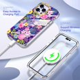 thumbnail image 3 of Tarise iPhone 14 Pro Max Case with Screen Protector, [Wireless Charging] Shockproof Drop Proof Dual Layer Rugged Hybid Back Cover with TPU Impact Resistant for Apple iPhone 14 Pro Max, Flower, 3 of 8