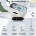 thumbnail image 4 of Ultrasonic Cleaner, Ultrasonic Jewelry Glasses Ring Cleaner Machine for Eyeglasses, Silver, Rings, Retainers, Dentures, 4 of 5