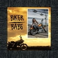 thumbnail image 6 of Classic Motorcycle "Biker Babe" Sunset with Personalized Picture Frame, 10X10 9772, 6 of 6