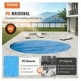 thumbnail image 2 of Solar Pool Cover 10 ft Round Solar Blanket for Inground Above Ground Swimming Pools, 15 mil Heavy-Duty Solar Cover, Thermal Bubble Covers Blue (10 Foot) 10x10ft Round, 2 of 9