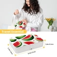 thumbnail image 5 of Watermelon Decorative PU Leather Earring and Jewelry Organizer Box with Removable Compartment, Portable, 5 of 6