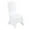 Blanc, variante sur Housses de Chaise de Banquet de Mariage d'Hôtel, Polyester Haut de Gamme, Élastiques, Housses de Siège Blanches pour Événements et Lieux Élégants