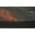 thumbnail image 2 of John Constable 24x16 Gold Ornate Framed and Double Matted Museum Art Print Titled - Fire in London, Seen from Hampstead, 2 of 4
