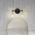 thumbnail image 5 of Warehouse of Tiffany Layla 14 Inch Clear Glass Design Wall Sconces with 2 Light, 5 of 6