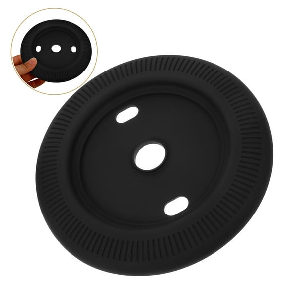 Soimiss Nest Base Plate Thermostat Cover Silicone Black Simple and Elegant 1 Pcs