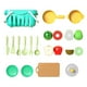 thumbnail image 2 of Juguete de frutas cortadas Fiudx rompecabezas de frutas y verduras juego de cocina 17 Uds, 2 of 7