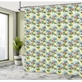 thumbnail image 5 of Ambesonne Hibiscus Shower Curtain, Birds Composition Leaves, 69"Wx84"L, Multicolor, 5 of 5