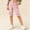 Pink, variant on ZOYOEN Girls Cotton Linen Shorts With Pockets- Fashion Casual Elastic Waist Kids Summer Clothes Khaki Size 6-14
