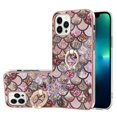 thumbnail image 1 of SaniMore for Apple iPhone 14 Pro Max Case 6.7-inch, Shockproof TPU Fashion Marble Pattern Cover for iPhone 14 Pro Max Women Men with Ring Kickstand Holder Clear Bumper Protection Cover, Fish Scales, 1 of 5