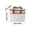 thumbnail image 3 of Outdoor Picnic Insulated Lunch Bag Cooler Storage Basket Large Capacity Durable Organizer, 3 of 8