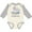 Natural and Heather, variant on Inktastic My Daddy Loves Me to the Moon and Back Elephant Family Boys or Girls Long Sleeve Baby Bodysuit