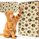 thumbnail image 1 of 2 alfombrillas rascadoras para gatos, 23.6 x 15.7 pulgadas, sisal natural, patrón de patas, con cinta autoadhesiva, para interiores, gatos, protector de muebles de sofá, alfombras, 1 of 6