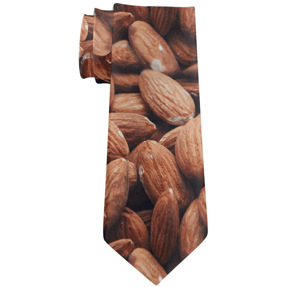 Halloween I'm Nuts Costume Almonds All Over Neck Tie Multi Standard One
