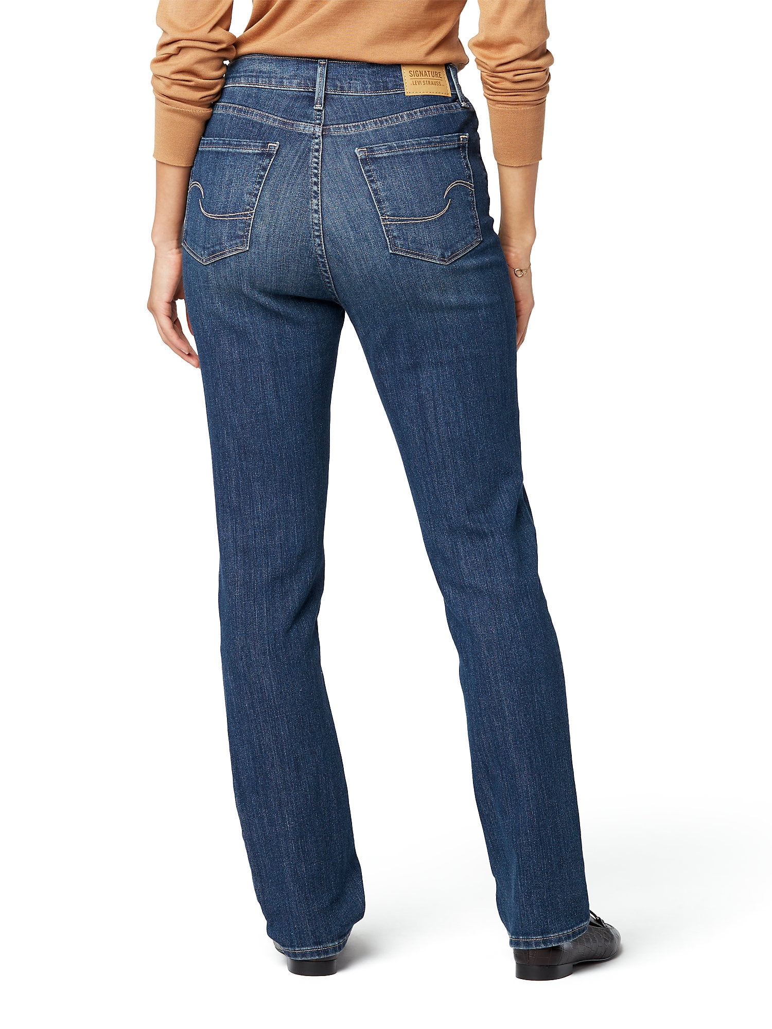 Levi Strauss Signature Women's and Women's Plus High Rise Straight Jean, Sizes 2-28