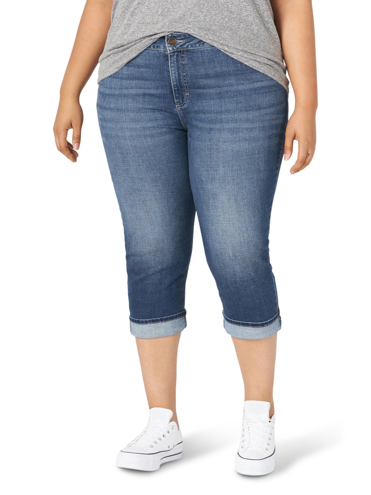 sort kløft metan Lee Women's Plus Size Capri - Walmart.com