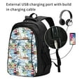 thumbnail image 2 of Balery Watercolor Sailboat Mochila con carga USB para hombre y mujer - Mochila impermeable y antirrobo para laptop con puerto USB para viajes, trabajo, 2 of 7