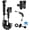 Black, variant on Handheld Bidet Sprayer for Toilet,1-In-2-Out Dual Control Valve,Mini Toilet Faucet Sprayer Kit Butt Washer,Hand Shower Bidet Attachment for Washing Machine and Toilet (Black)