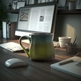 thumbnail image 7 of Ecodeco 24 oz Large Ceramic Coffee Mug  - Jumbo Tea Cup - Oversized Pottery Soup Mug with Handle - 1 PCS (Green to Blue), 7 of 7