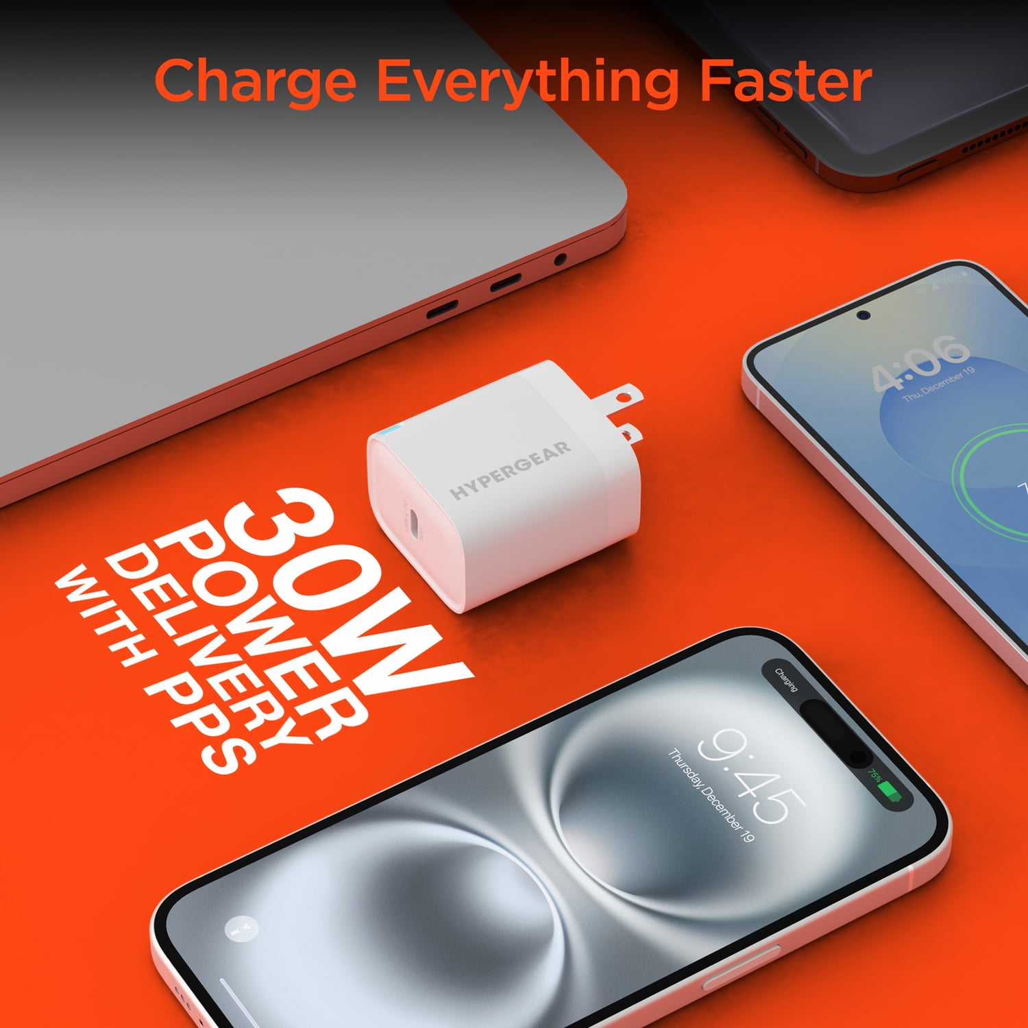 HyperGear 30-Watt USB-C PD Fast Wall Charger with PPS