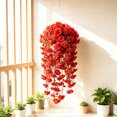 thumbnail image 4 of Leodye 1PCS Artificial Hanging Flowers, Realistic Faux Floral Wall Decor with Rattan for Indoor Home Scene Arrangement -29.52IN, 4 of 6