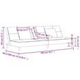 thumbnail image 4 of vidaXL 2-Seater Sofa Bed with Two Pillows Black Velvet, 4 of 5