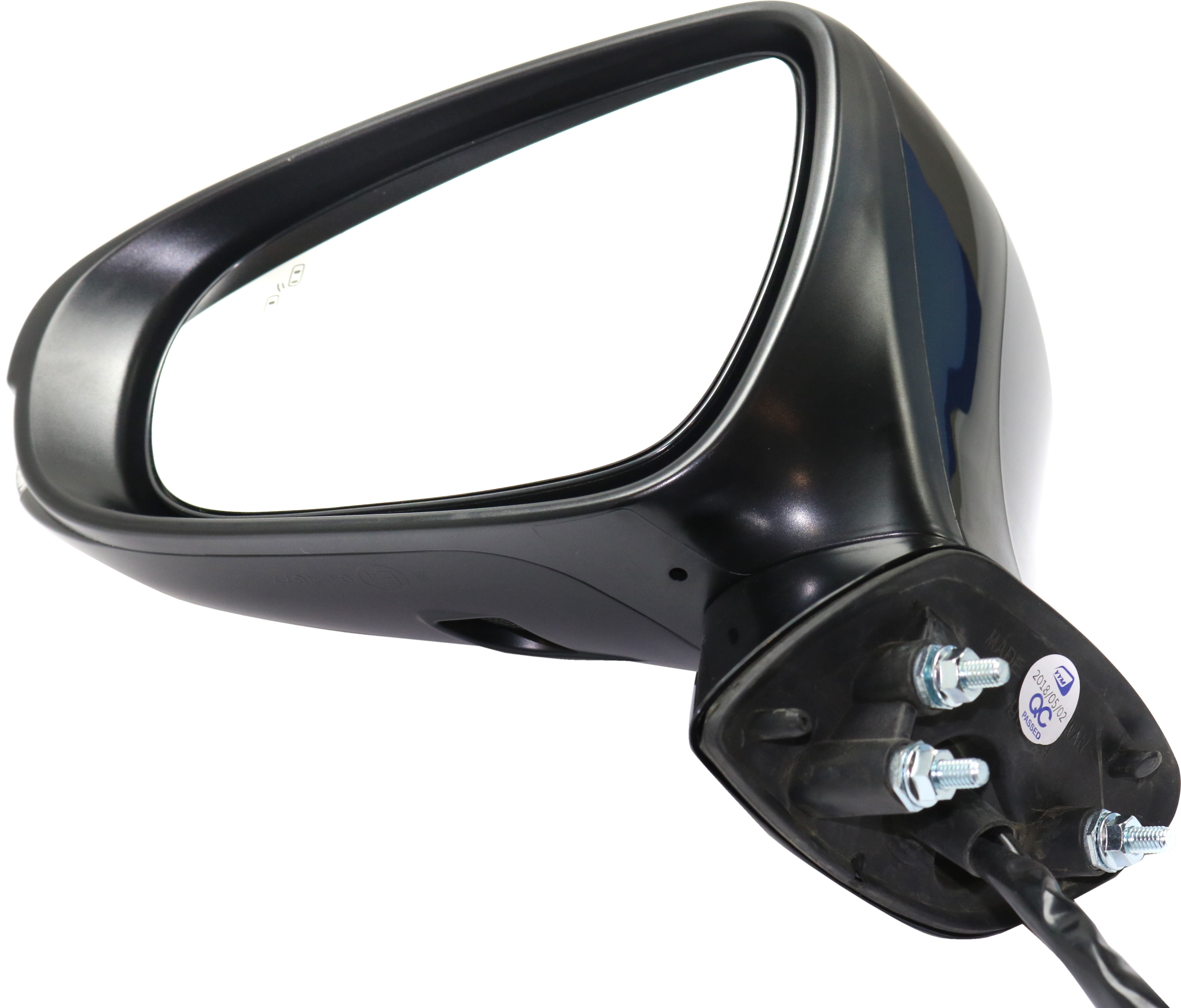 Mirror Compatible With 2014-2018 Lexus GS350 2016 GS200t Left Driver Side Heated w/ Blind Spot Detection in Glass In-housing Signal Light Paintable Kool-Vue
