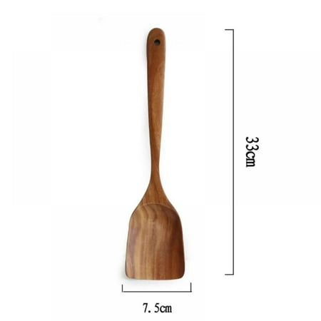 

Wooden Spoons for Cooking Nonstick Kitchen Utensil Set Wooden Spoons Cooking Utensil Set Non Scratch Natural Wooden Utensils for Cooking -E Type