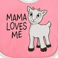 thumbnail image 4 of Inktastic Mama Loves Me Cute Goat Boys or Girls Baby Bib, 4 of 4