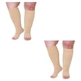 thumbnail image 2 of Calcetines de compresión Sonducket 2 pares Color de piel multicolor hasta la rodilla, 2 of 6