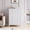 White ZVD1008-005, variant on MemoryField Modern 5 Drawer Dresser - 42.5''Tall Wooden Chest with Deep Storage Drawers - Gray