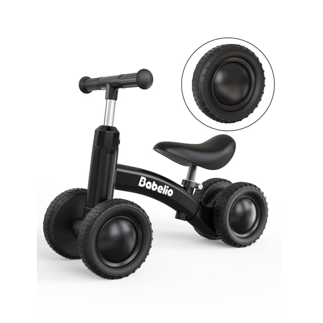 Bicicleta de equilibrio Babelio todoterreno de 4 ruedas con asiento ajustable