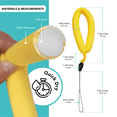 thumbnail image 3 of Foto&Tech Yellow Camera Float Strap for Underwater Camera, Waterproof Wristband Hand Grip Lanyard, Compatible with GoPro Nikon Canon Sony Pentax Camcorders Panasonic Fujifilm Keys (2 Pieces), 3 of 5