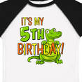 thumbnail image 4 of Inktastic It's My 5th Birthday with Cute Green Alligator Boys or Girls Toddler T-Shirt, 4 of 5