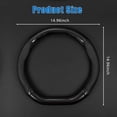thumbnail image 2 of Car Breathable Steering Wheel Cover, Carbon Fiber Non-Slip Wear -Resistant Steering Wheel Protector, Four Seasons Universal, D -Shaped, 2 of 7