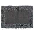 thumbnail image 5 of Better Trends 24" x 40" Premium Bathroom Rug 100% Cotton, Ultra Soft Bath Mat, Water Absorbent, Non-Slip Ruffle Border (Gray) Shaggy Border Collection, 5 of 6