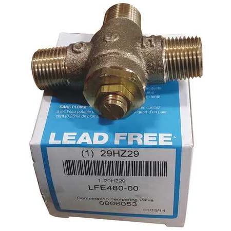 POWERS LFE480-00 Thermostatic Mixing Valve,1/2